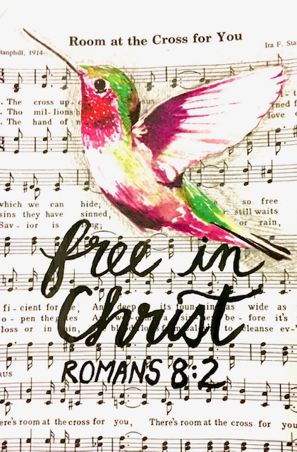 Bible Journaling, Bible Art, Freedom, Free in Christ